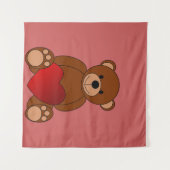 Teddy Liebe Wandteppich (Vorderseite (Horizontal))
