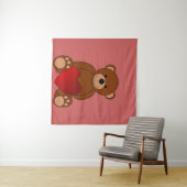 Teddy Liebe Wandteppich (Beispiel (Horizontal))