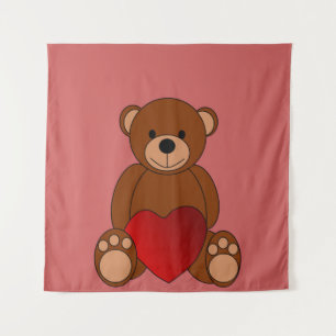 Teddy Liebe Wandteppich