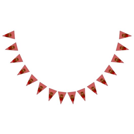 Teddy Liebe Wimpelkette (Alle)