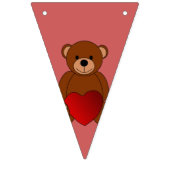 Teddy Liebe Wimpelkette (Dritte Fahne)