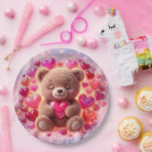 Teddy Love Party Teller 💖Pappteller (Party)
