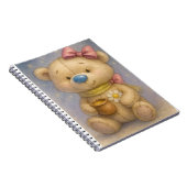 Teddy mit einem rosa Bow und Honey Pot von Natasha Notizblock (Rechte Seite)