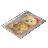 Teddy mit einem rosa Bow und Honey Pot von Natasha Notizblock (Linke Seite)