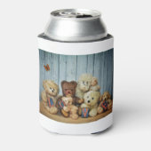 Teddy mit Freunde Dosenkühler (Kanne Rückseite)