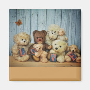 Teddy mit Freunde Magnet