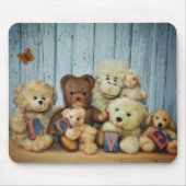 Teddy mit Freunde Mousepad (Vorne)