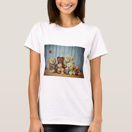 Teddy mit Freunde T-Shirt (Vorderseite)