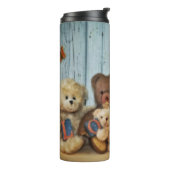 Teddy mit Freunde Thermosbecher (Nach links gedreht)