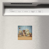 Teddy mit Freunden Magnet (In Situ (Geschirrspüler))