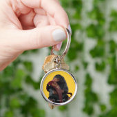 Teddy mit Krawatte Graphic Schlüsselanhänger (Hand)