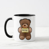 Teddy mit Namen Tasse (Links)