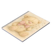 Teddy mit rosa Nase und Lüstern von Natasha U Notizblock (Linke Seite)