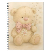 Teddy mit rosa Nase und Lüstern von Natasha U Notizblock (Vorderseite)