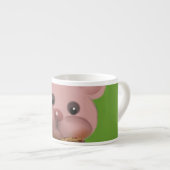 Teddy mit Schleife Espressotasse (Vorderseite Rechts)