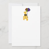 Teddy mit Umbrella Baby Dusche Einladung (Rückseite)