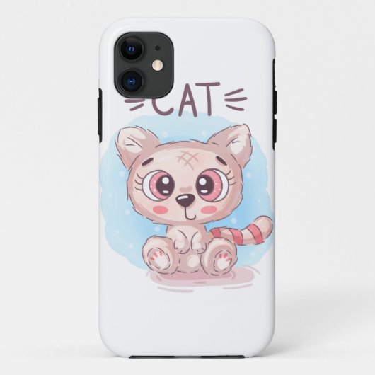 Teddy Niedlich Cat Case-Mate iPhone Hülle (Rückseite)