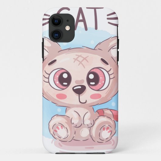 Teddy Niedlich Cat Case-Mate iPhone Hülle (Rückseite)