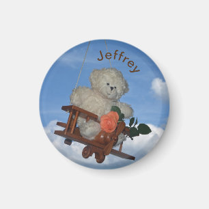 Teddy on journeys magnet