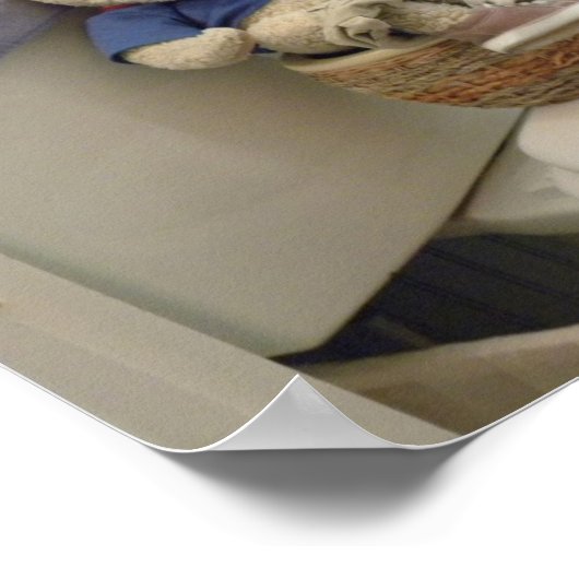 Teddy on Potty Poster (Ecke)