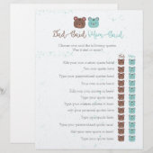 Teddy Papa sagte Mama, Babydusche (Vorne/Hinten)