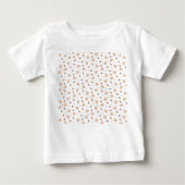 Teddy Pattern mit Herz Baby T-shirt (Vorderseite)