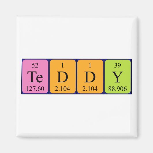 Teddy Periodenmagnet Magnet (Vorne)