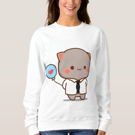 Teddy Pink Trendy Girls Sweatshirt (Vorderseite)