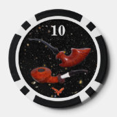 Teddy Poker Chip Black Space (zweiseitig) Rev-1 (Rückseite)