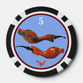 Teddy Poker Chip Blue Three Spyhoppers (leichter)3 (Rückseite)