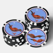 Teddy Poker Chip Blue Three Spyhoppers (leichter)3 (Stapel)