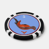Teddy Poker Chip Blue Three Spyhoppers (leichter)3 (Einzeln)