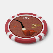 Teddy Poker Chip Rote Pilze (Einzeln)