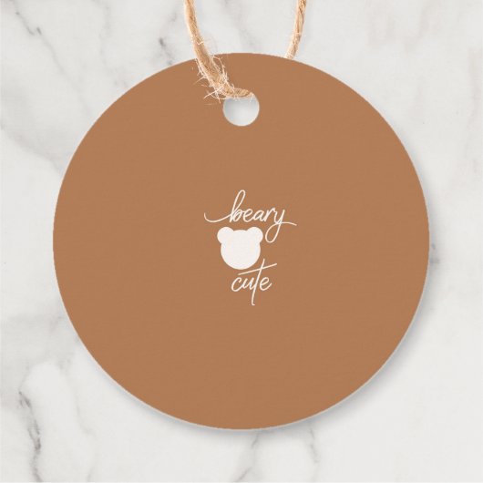 Teddy Pop es, wenn sie Pop Baby-Dusche Geschenkanhänger (Rückseite)