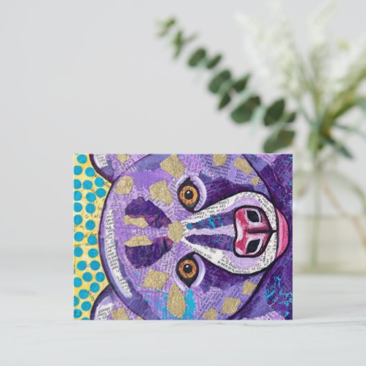 Teddy Postkarte (Stehend Vorderseite)