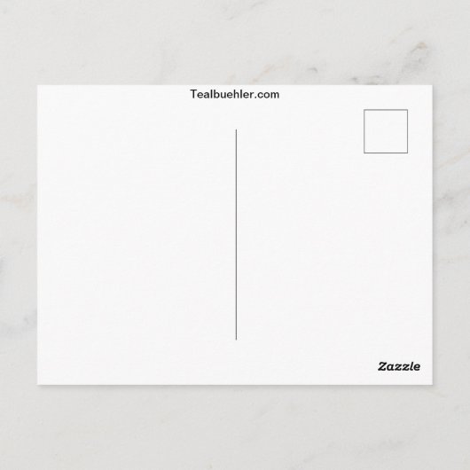 Teddy Postkarte (Rückseite)