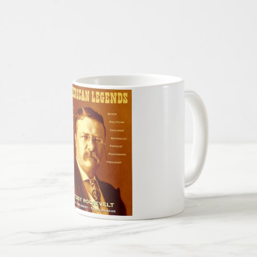 Teddy Roosevelt 11oz Tasse (VorderseiteRechts)