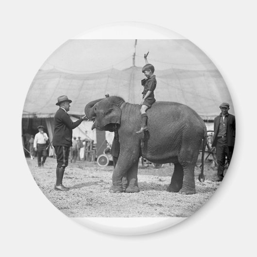 Teddy Roosevelt am Zirkus: 1924 Magnet (Vorne)