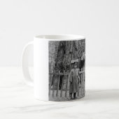 Teddy Roosevelt an der großen Baum-Waldung Santa Kaffeetasse (Vorderseite Links)