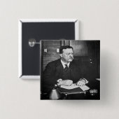 Teddy Roosevelt bei der Arbeit 1912 Button (Vorne & Hinten)