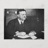 Teddy Roosevelt bei der Arbeit im Jahr 1912 Postkarte (Vorderseite)