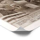 Teddy Roosevelt Collage of Life - 1923 Poster (Ecke)