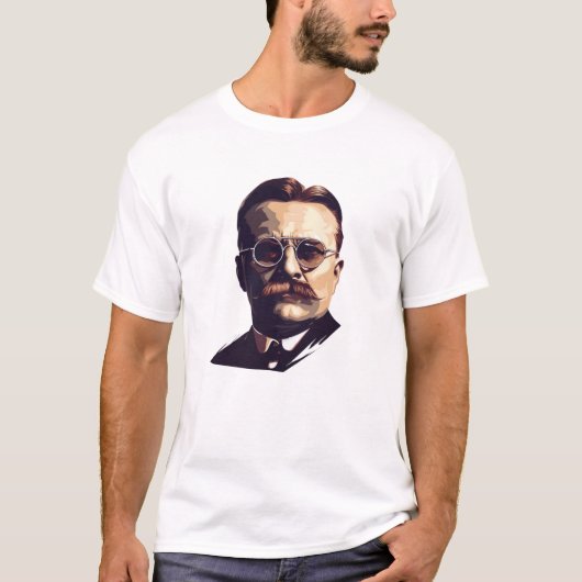 Teddy Roosevelt erzählt Geschichte in Shirt (Vorderseite)