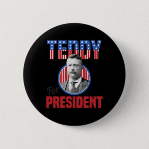 Teddy Roosevelt Für Präsident Bull Moose Theodore Button
