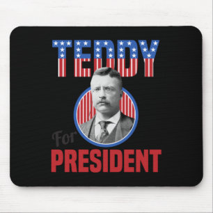 Teddy Roosevelt Für Präsident Bull Moose Theodore Mousepad