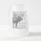 Teddy Roosevelt-Getränk heute Abend Mattglas Bierglas (Vorderseite Links)