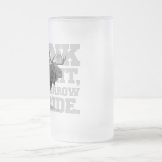 Teddy Roosevelt-Getränk heute Abend Mattglas Bierglas (Mittel)