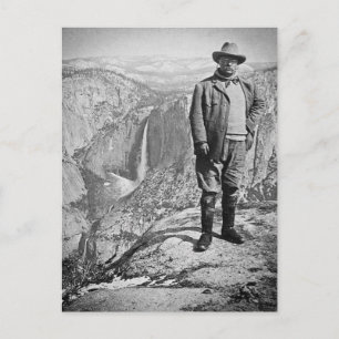 Teddy Roosevelt Glacier Point Yosemite Valley CA Postkarte