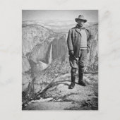 Teddy Roosevelt Glacier Point Yosemite Valley CA Postkarte (Vorderseite)