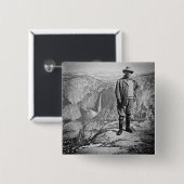 Teddy Roosevelt-Gletscher-Punktyosemite-Tal CA Button (Vorne & Hinten)